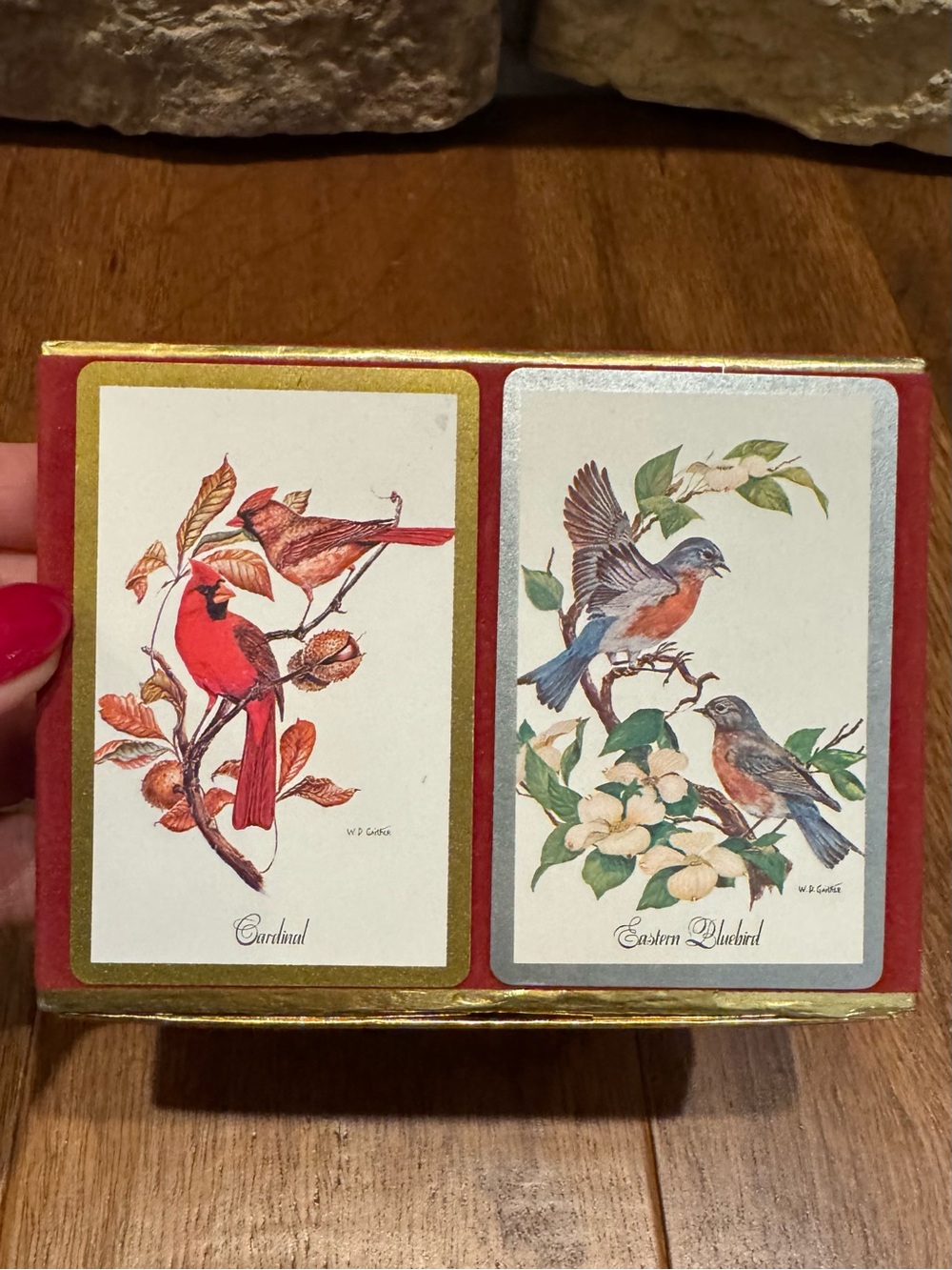 Vintage Congress Playing Cards Cardinal Bluebird W.D Gaither 2 Decks 1 Sealed